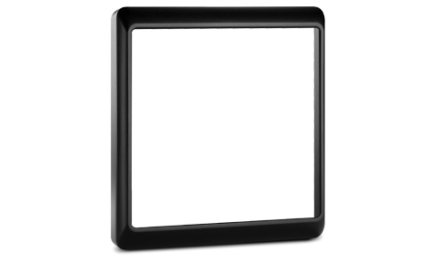 Garmin Black Trim Snap Piece Cover Bezel for GMI GNX and GHC 4 inch Displays